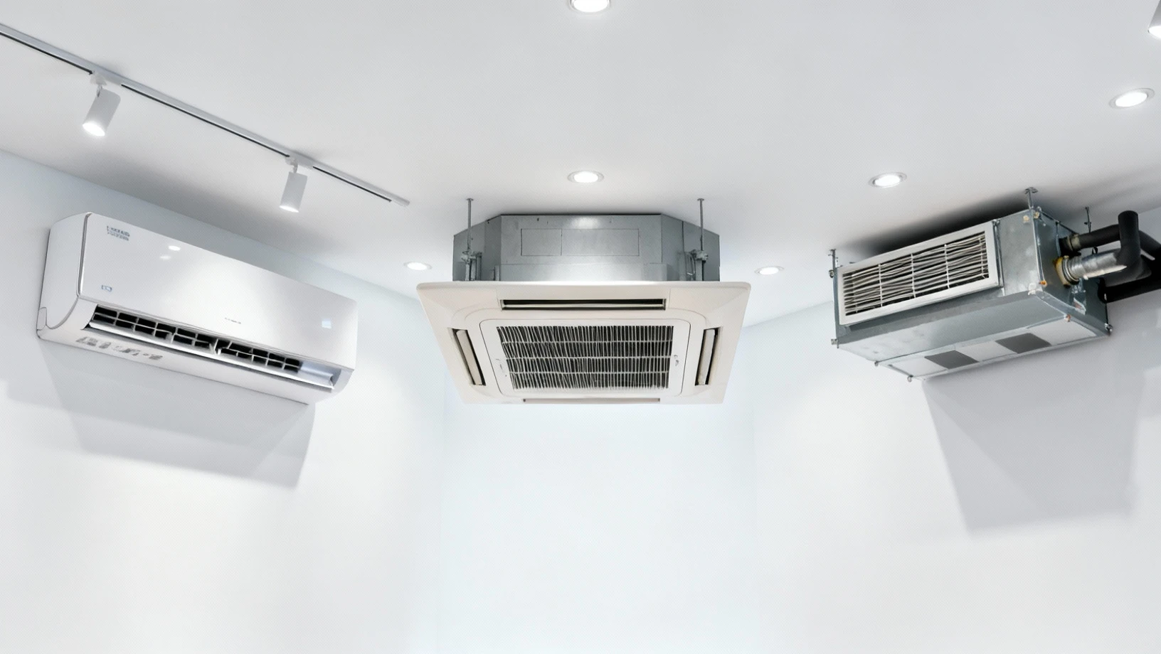 Comparatif différents types de climatisation split gainable dans maison moderne