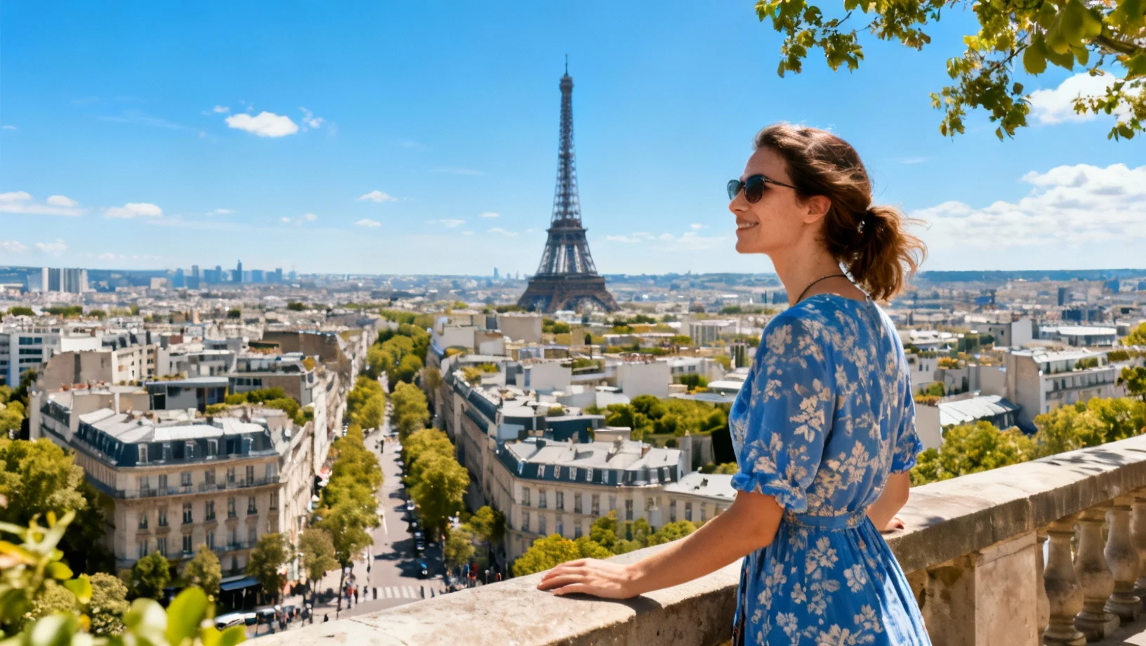 Vue de Paris avec immeubles haussmanniens et climatisation moderne